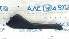 Left side center console trim for Mazda 3 19-24 4d Mexico built, leather, black, for cleaning