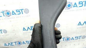 Left side center console trim for Mazda 3 19-24 4d Mexico built, leather, black, for cleaning