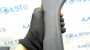 Left side center console trim for Mazda 3 19-24 4d Mexico built, leather, black, for cleaning