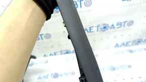 Left side center console trim for Mazda 3 19-24 4d Mexico built, leather, black, for cleaning