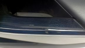 Kia EV6 22-24 black and gray GT-Line front right door panel trim with glossy black trim and chrome molding, with lighting, Meridian trim, wiring, and lighting unit, scratches