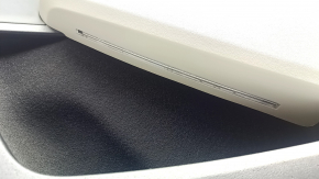 Kia EV6 22-24 black and gray GT-Line front right door panel trim with glossy black trim and chrome molding, with lighting, Meridian trim, wiring, and lighting unit, scratches