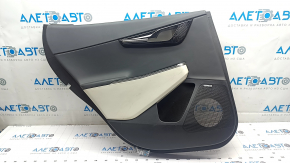 Kia EV6 22-24 black and gray GT-Line rear door panel trim, with glossy black trim and chrome molding, with lighting, Meridian trim, wiring, and lighting unit, scratches