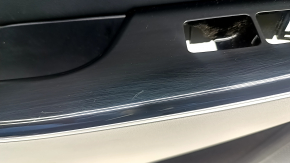 Kia EV6 22-24 black and gray GT-Line rear door panel trim, with glossy black trim and chrome molding, with lighting, Meridian trim, wiring, and lighting unit, scratches