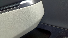 Kia EV6 22-24 black and gray GT-Line rear door panel trim, with glossy black trim and chrome molding, with lighting, Meridian trim, wiring, and lighting unit, scratches