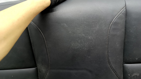 Mazda 3 19-22 4D rear seat cushion, black leather, ready to clean