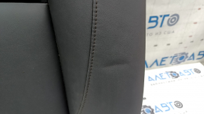 The back of the rear row of seats, left, Mazda 3 19-21 4d, black leather, without a headrest,