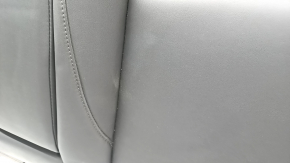 The back of the rear row of seats, left, Mazda 3 19-21 4d, black leather, without a headrest,