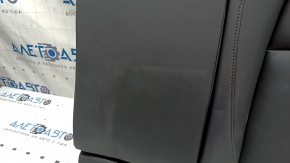 The back of the rear row of seats, left, Mazda 3 19-21 4d, black leather, without a headrest,