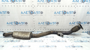 The exhaust pipe, middle part, left, Audi Q7 16-19 3.0T, the mesh is torn.