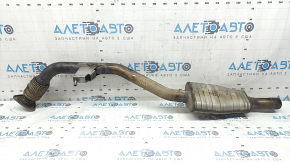 The exhaust pipe, middle part, left, Audi Q7 16-19 3.0T, the mesh is torn.
