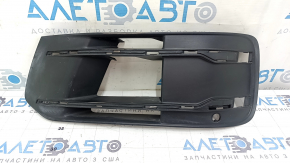 Left front bumper grille for Audi Q7 16-19, chrome, for parking sensors, without radar, without plug, without molding, sand