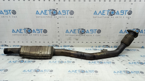 The exhaust pipe, middle part, right, Audi Q7 16-19 3.0T, the mesh is torn.