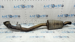 The exhaust pipe, middle part, right, Audi Q7 16-19 3.0T, the mesh is torn.