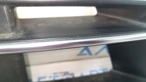 Right front bumper grille for Audi Q7 16-19, chrome, for parking sensors, without radar, without plug, sand