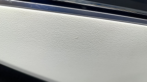 Kia EV6 22-24 black and gray GT-Line rear right door panel trim with glossy black trim and chrome molding, with lighting, Meridian trim, wiring, and lighting unit, scratches
