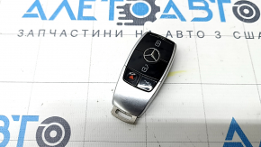 Smart Mercedes W213 E 17-23 key, 4 buttons, keyless, worn, scratches
