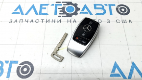 Smart Mercedes W213 E 17-23 key, 4 buttons, keyless, worn, scratches