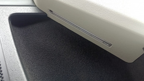 Kia EV6 22-24 black and gray GT-Line rear right door panel trim with glossy black trim and chrome molding, with lighting, Meridian trim, wiring, and lighting unit, scratches
