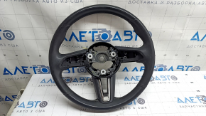 Naked steering wheel Mazda 3 19-24 black leather, Mexico built, with overlays, scratches