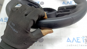 Naked steering wheel Mazda 3 19-24 black leather, Mexico built, with overlays, scratches