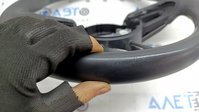 Naked steering wheel Mazda 3 19-24 black leather, Mexico built, with overlays, scratches