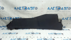 Right side center console tunnel trim for Mazda 3 19-24 4d Mexico built, black, scratches, broken fasteners