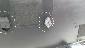 Right side center console tunnel trim for Mazda 3 19-24 4d Mexico built, black, scratches, broken fasteners