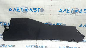 Left side center console tunnel trim for Mazda 3 19-21 4d Mexico built, black, scratches, broken fasteners