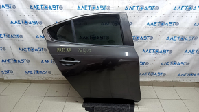 Rear right door assembly for Mazda 3 19-24 4d, graphite 46G, tinted, scratches