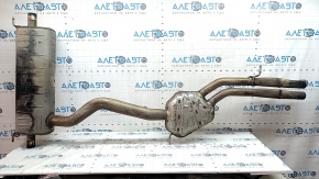 Rear muffler with barrel for Audi Q7 16-19 3.0T
