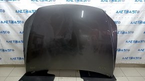 Naked hood of Mazda 3 19-24 steel, graphite 46G, chipped, peeling varnish