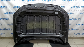 Naked hood of Mazda 3 19-24 steel, graphite 46G, chipped, peeling varnish