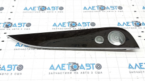 Mercedes W213 E 17-23 rear left door trim molding, dark wood, Burmester, scratches, broken fasteners