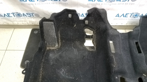 Mazda 3 19 front floor covering - black, with footrest, dry-cleanable