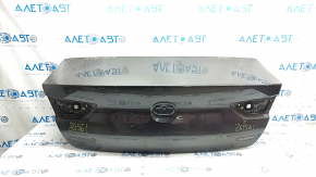 Mazda 3 19-24 4d Mexico built trunk lid, graphite 46G, dents, scratches, scuffs