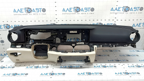 Mercedes W213 E 17-23 front dashboard with AIRBAG, no projection, black with beige, needs cleaning, rusty squib