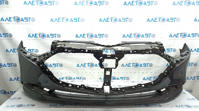 Front bumper, bare, Mazda 3 19-24 4d, black, scratches