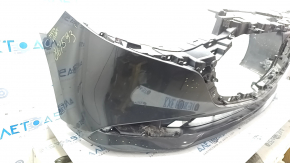 Front bumper, bare, Mazda 3 19-24 4d, black, scratches