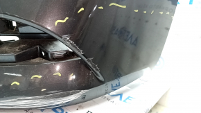 Front bumper, bare, Mazda 3 19-24 4d, black, scratches