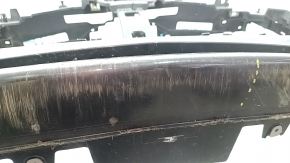 Front bumper, bare, Mazda 3 19-24 4d, black, scratches