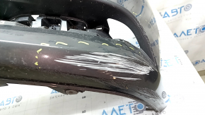 Front bumper, bare, Mazda 3 19-24 4d, black, scratches