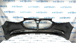 Front bumper, bare, Mazda 3 19-24 4d, black, scratches