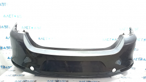 Naked rear bumper Mazda 3 19-24 4d, graphite 46G, dented, scratches