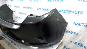 Naked rear bumper Mazda 3 19-24 4d, graphite 46G, dented, scratches