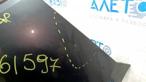 Naked rear bumper Mazda 3 19-24 4d, graphite 46G, dented, scratches