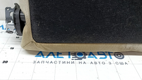 Left rear seat back for Mercedes W213 E 17-23, beige leather, with belt, dented, dry-cleanable