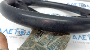 Mercedes W213 E 300/400/43 17-18 bare steering wheel with paddle shifters, non-heated, black leather, scratches, dented, needs cleaning