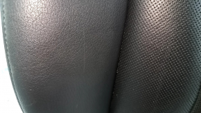 Audi Q7 16-19 driver's seat back upholstery, black leather, perforated, heated, ventilated, scratches