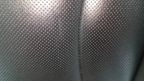 Audi Q7 16-19 driver's seat back upholstery, black leather, perforated, heated, ventilated, scratches